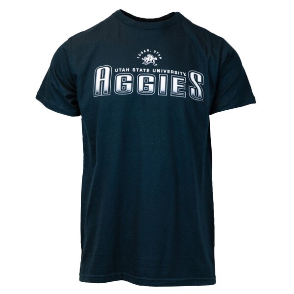 Utah State Aggies Ombre Lettering T-Shirt